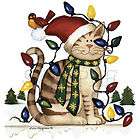 cat and christmas lights tshirt sizes colors expedited shipping 