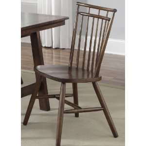   Creations 2 Spindle Back Side Chair (Set of 2) Tobacco