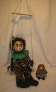 Ceramic cat puppet and doll  