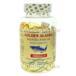  Alaska Deep Sea Fish Oil, 1000mg, 100 Softgels Health 