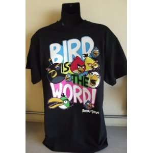  Angry Birds Bird is the Word Shirt Blk AD MD Everything 