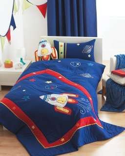 Boys Space Rocket Bedding or Room Set  