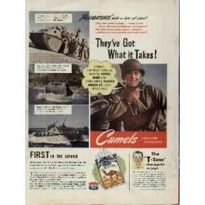   beach  1943 Camel Cigarettes War Bond Ad, A3065 