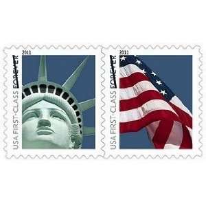   Lady Liberty and Flag Forever ATM 5 Sheet  90 Stamps 