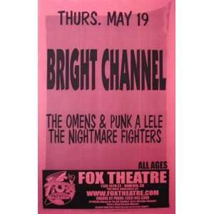  Bright Channel Boulder Colorado Original Concert Poster 