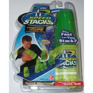  Speed Stacks Competition Cups and Carrying Bag Green Toys 