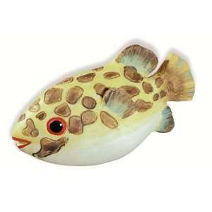   Designs Fish Knob (SD67110)   Yellow/Brown Speckles
