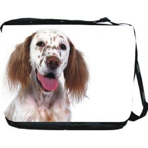  Rikki KnightTM English Setter Dog Design Messenger Bag   Book 
