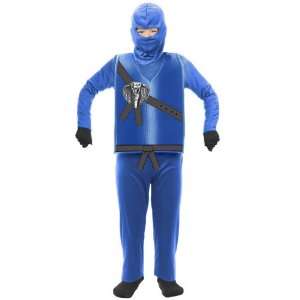 Lets Party By Charades Blue Ninja Child Costume / Blue   Size Medium 