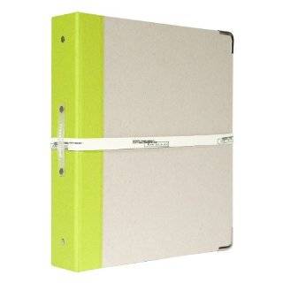 Russell+Hazel Signature Binder Lime, 12 Inch x 10 3/4 Inch