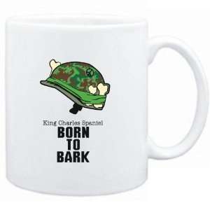 Mug White  King Charles Spaniel / BORN TO BARK  Dogs  