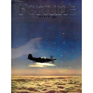 1941 Cover Fortune Robert Yarnall Richie Military Plane   Original 