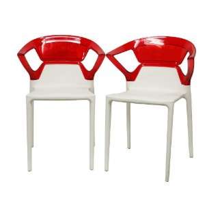  Modern Furniture  Swap White Plastic Modern Dining Chair 