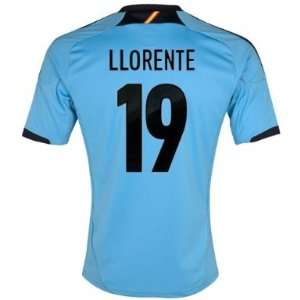 Jersey Llorente #19 Spain Away Soccer Jersey Football Shirt Euro 2012 
