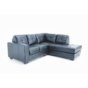  Spacco 3 Piece Leather Right Hand Facing Sectional Sofa 