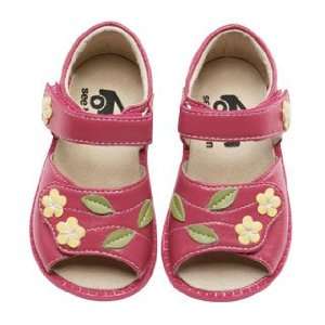  See Kai Run   Cara Berry Sandal with Flowers Size 7 Baby