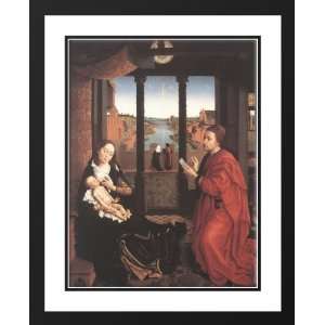Weyden, Rogier van der 28x36 Framed and Double Matted St Luke Drawing 