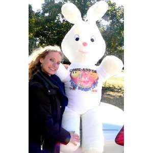  Huge 5 feet tall Stuffed Bunny Wears T shirt That Says 