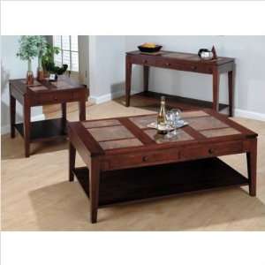    08 Jersey Cocktail Table Set in Amaretto (3 Pieces)