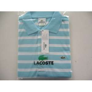  Brand New Lacoste Mens Stripe Polo Shirt (Large Size.6 