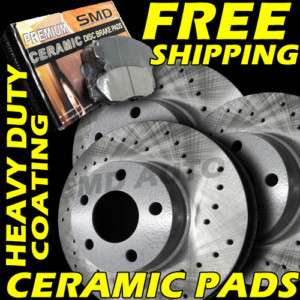 Performance Brake Rotors & Ceramic Pads Front and Rear  