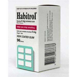Habitrol Nicotine Gum 4mg MINT 96 pieces 1 box  
