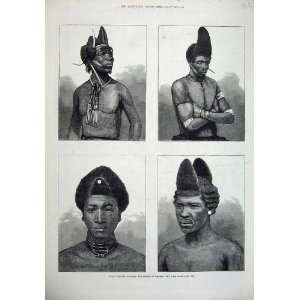  1879 Zulu Dandies Modes Hair Styles Native People Art 