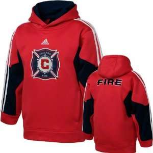 Chicago Fire Youth Red adidas Performance Training Hooded Sweatshirt