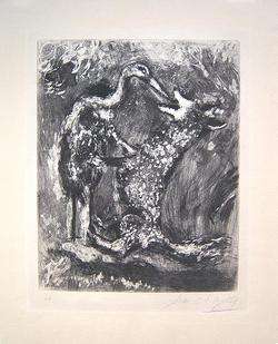 MARC CHAGALL Signed 1927 30 Original Etching  