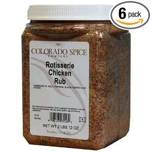 Colorado Spice Rotisserie Chicken Rub, 44 Ounce (Pack of 6)  