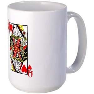  Queen of Hearts Hobbies Large Mug by  Everything 