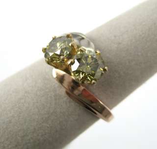 RARE 1.21ct GIA Color Change Chameleon Diamond 18K Ring  