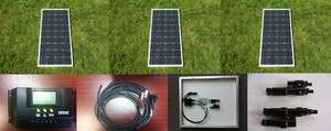 Solar Panel Panneau Solaire KIT 240W Watt (3 * 80W) 240 Watt Mono 12V 