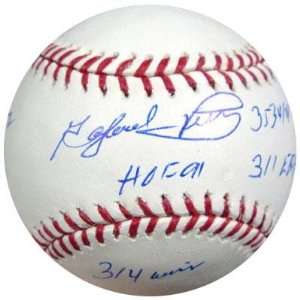 Autographed Gaylord Perry Baseball   Sale Statball 6 Stats HOF 91 
