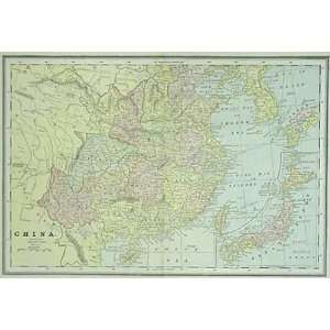  Cram 1887 Antique Map of China and Japan