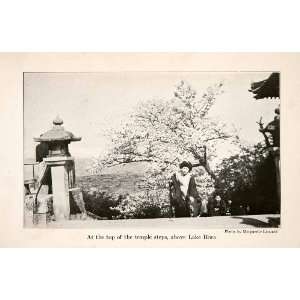   Sakamoto Temple Buddhist   Original Halftone Print