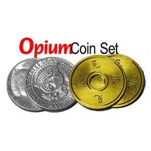  Opium Coin Set Cigarette Magic Chinese Trick Money Easy 