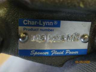 Char Lynn Hydruallic Pump Motor Spencer Fluid Power HD  