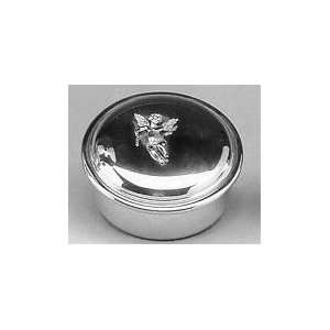  Boardman Pewter Box with Angel   3 in.