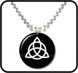 TRIQUETTA* Charmed Power of Three Wicca Goth NECKLACE  