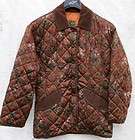 Imerio Tacchella Quilted Jacket WOMENS M Brown ITALY $7
