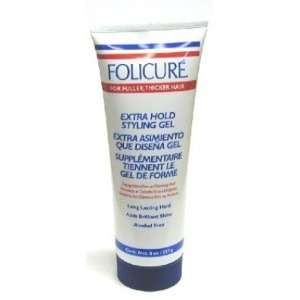  Folicure Gel Extra Hold 8 oz. Tube (3 Pack) with Free Nail 