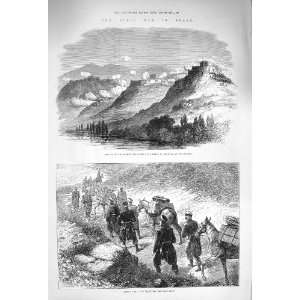   1875 Civil War Spain Sierra Del Cuervo Solsona Blanco