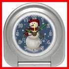 New Brass Chrome finish Snowman Clock by Bulova B0426