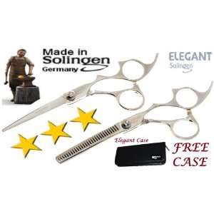  ELEGANT SOLINGEN Hairdressing Scissors & Thinner Set 