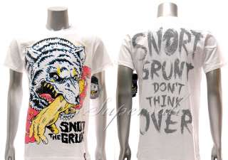 Snort Grunt T shirt Sz M Skateboard Monster Wolf g88w  