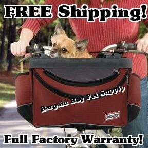 Snoozer Pet Dog Sporty Bicycle Bike Basket Carrier Red 729053850041 