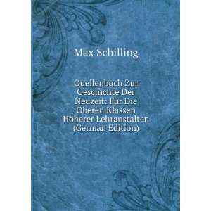   HÃ¶herer Lehranstalten (German Edition) Max Schilling Books