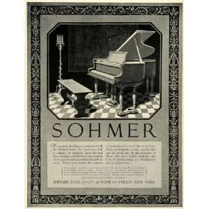  1925 Ad Antiques Sohmer Co Piano 31 West 57th St New York 
