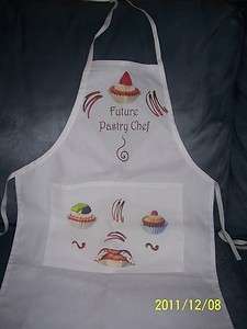 NEW KIDS/GIRLS FUTURE PASTRY CHEF KITCHEN APRON   NEW WITHOUT TAGS 